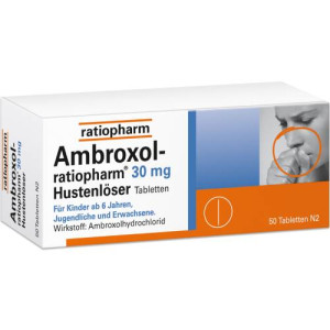 Produktbild von AMBROXOL-ratiopharm 30 mg Hustenl&ouml;ser Tabletten