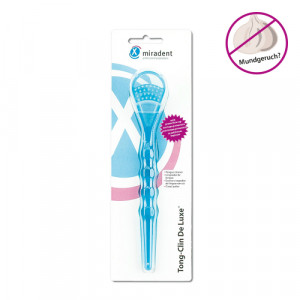 Produktbild von MIRADENT Zungenreiniger Tong-Clin de Luxe blau
