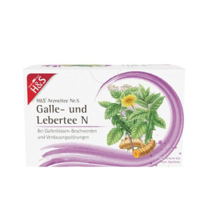 Produktbild von H&S Galle- und Lebertee N Filterbeutel