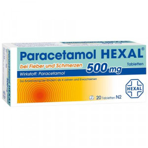 Produktbild von PARACETAMOL 500 mg HEXAL b.Fieber u.Schmerzen Tab.