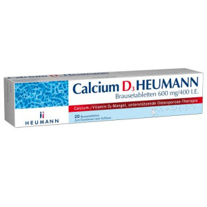 Produktbild von CALCIUM D3 Heumann Brausetabletten 600 mg/400 I.E.