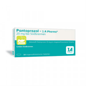 Produktbild von PANTOPRAZOL-1A Pharma 20mg bei Sodbrennen msr.Tab.