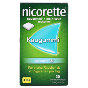 Produktbild von NICORETTE Kaugummi 4 mg whitemint