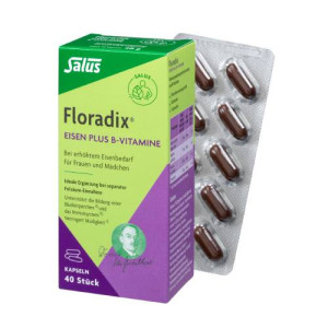 Produktbild von FLORADIX Eisen plus B-Vitamine Kapseln