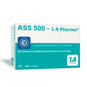 Produktbild von ASS 500-1A Pharma Tabletten