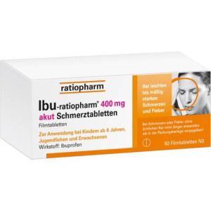 Produktbild von IBU-RATIOPHARM 400 mg akut Schmerztbl.Filmtabl.