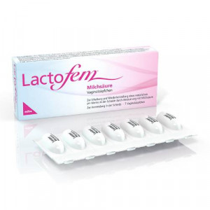 Produktbild von LACTOFEM Milchs&auml;ure Vaginalz&auml;pfchen