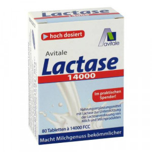 Produktbild von LACTASE 14.000 FCC Tabletten im Spender