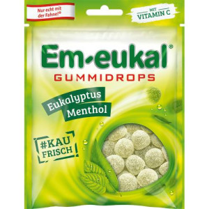 Produktbild von EM-EUKAL Gummidrops Eukalyptus-Menthol zuckerhalt.