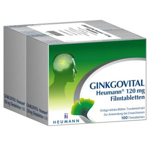 Produktbild von GINKGOVITAL Heumann&reg; 120 mg Filmtabletten