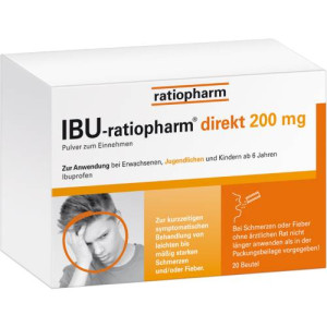 Produktbild von IBU-RATIOPHARM direkt 200 mg Pulver zum Einnehmen