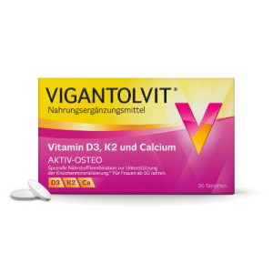 Produktbild von VIGANTOLVIT Vitamin D3 K2 Calcium Filmtabletten