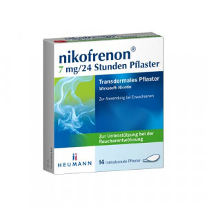 Produktbild von NIKOFRENON 7 mg/24 Stunden Pflaster transdermal