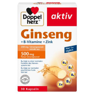 Produktbild von DOPPELHERZ Ginseng 250+B-Vitamine+Zink Kapseln