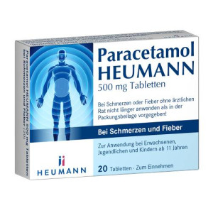 Produktbild von PARACETAMOL HEUMANN 500mg Tab.b.Schmerzen u.Fieber