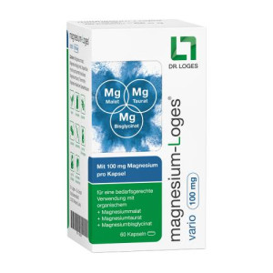 Produktbild von MAGNESIUM-LOGES vario 100 mg Kapseln