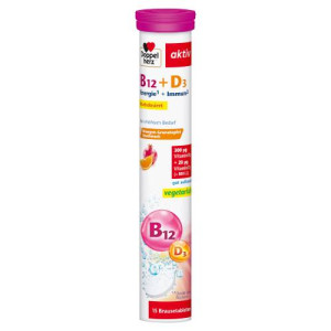 Produktbild von DOPPELHERZ Vitamin B12+D3 Brausetabletten