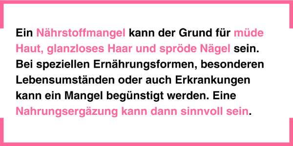 Haut, Haare und Nägel